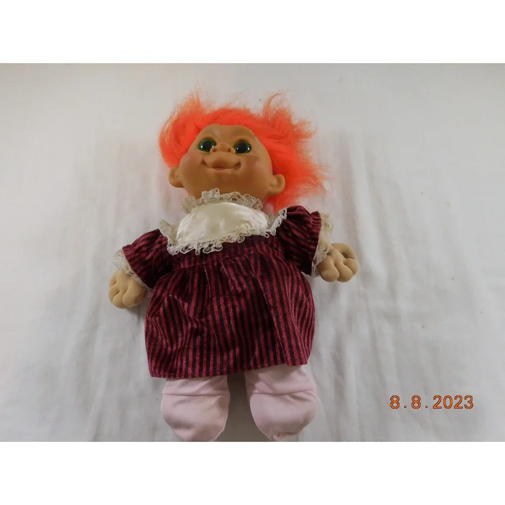 VTG 1992 MT Multi Toys Corp Troll Doll Orange Hair Outfit‎ 11.5